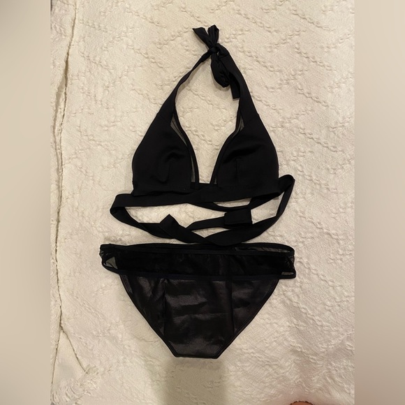 Vitamin A Neolux bikini set, size S/6 bottom (NWT), S wrap top (GUC) - Picture 3 of 13